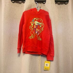 New Crayola Unisex Kids University Red Dinosaur Graphic Sweatshirt, Size 7!!